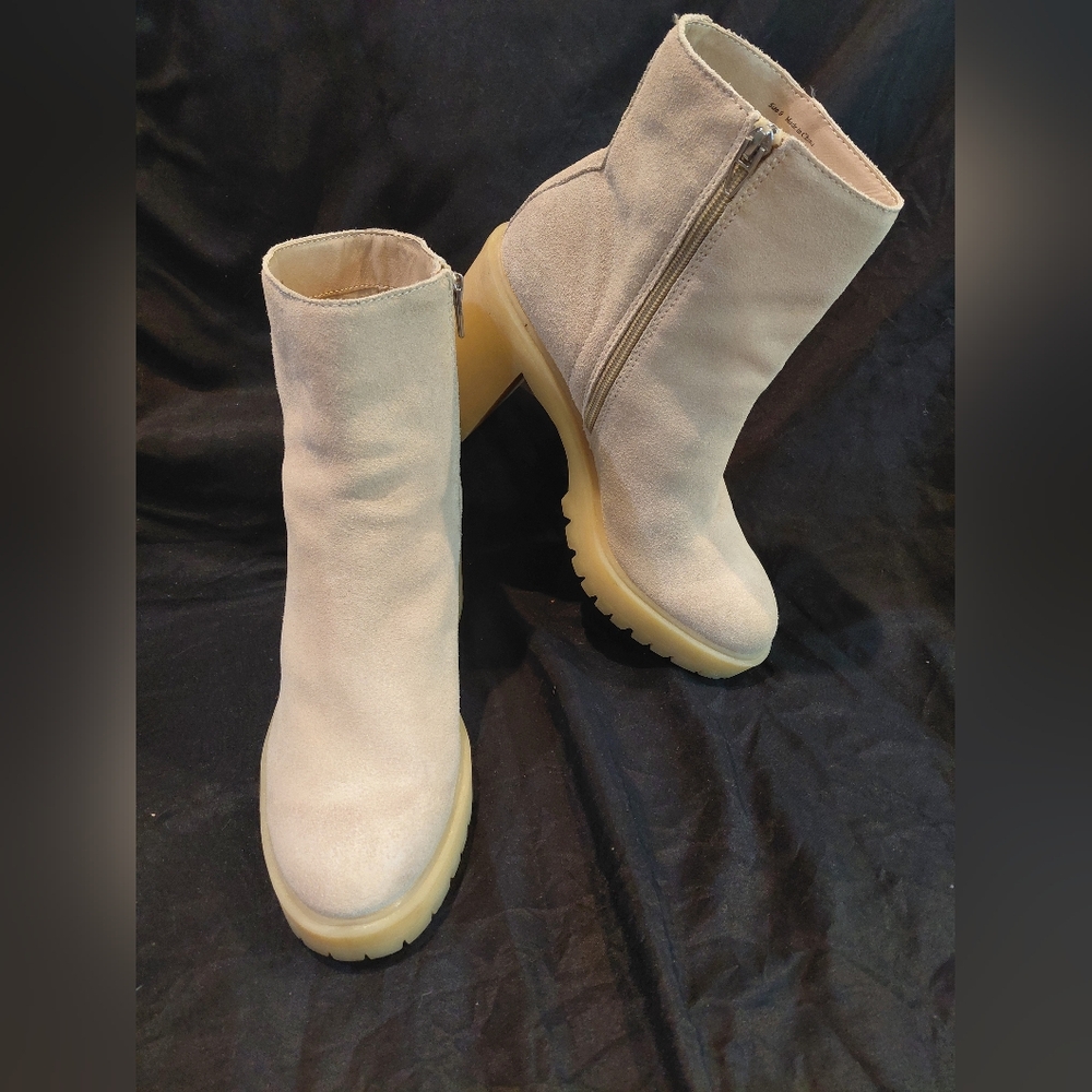 Dolce Vita Cream Ankle Booties